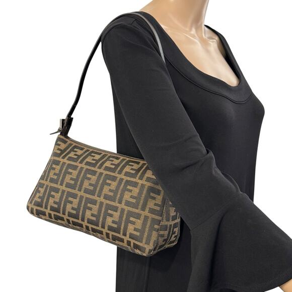 Fendi Vintage Zucca Shoulder Bag - Picture 3 of 14